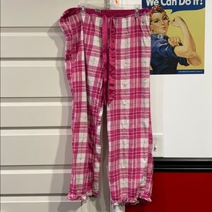 PINK Plaid Pajama Pants